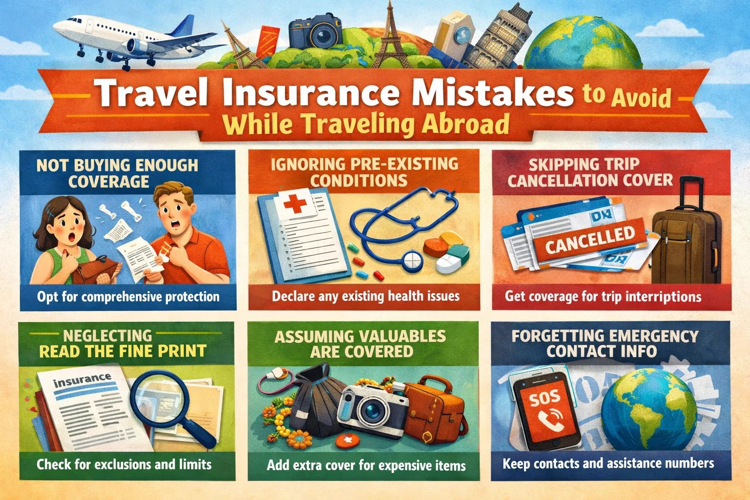 Travel Insurance Mistakes to Avoid While Traveling Abroad